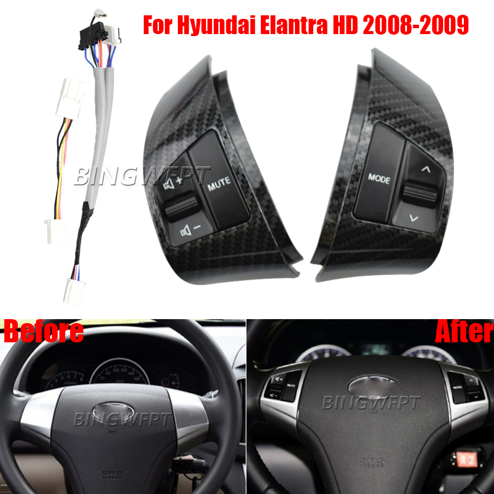 Audio Hd Music - Für Hyundai Elantra HD 2008-2012 Multifunktions-Lenkradtasten