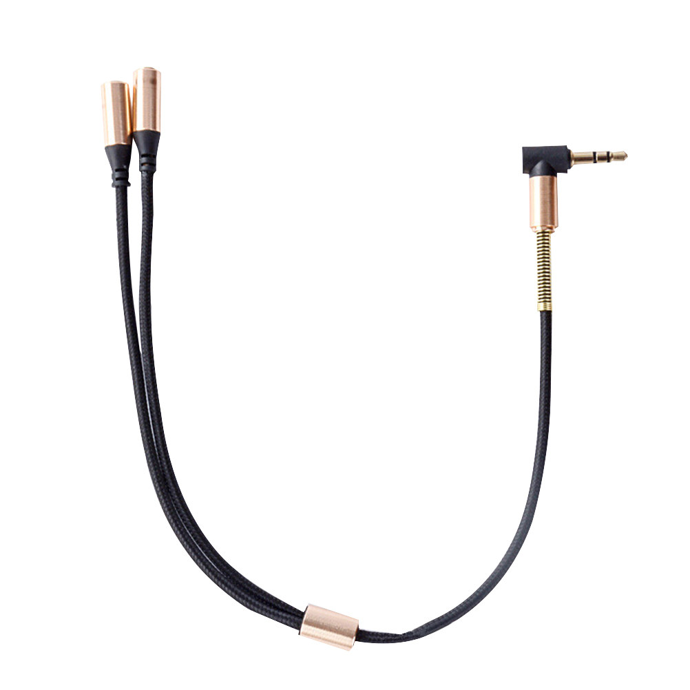 Audio Music Online Mp3 - Dual 3,5-mm-Audio-Aux-Splitter-Strickkabel für Kopfhörer, Lautsprecher, Musik-Sharing