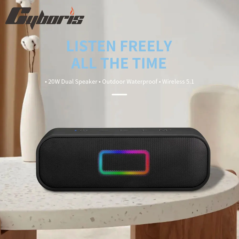 Apple Music Audio Quality - Split Wireless Bluetooth-Lautsprecher 20W Hochleistungs-Sound box