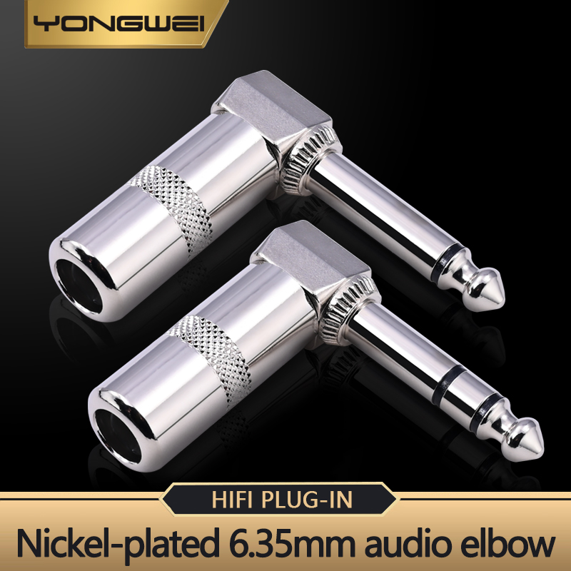 Audio Music Mixer - YONGWEI 6,35 mm Mono/Stereo-Audio-Biegestecker, Stecker für