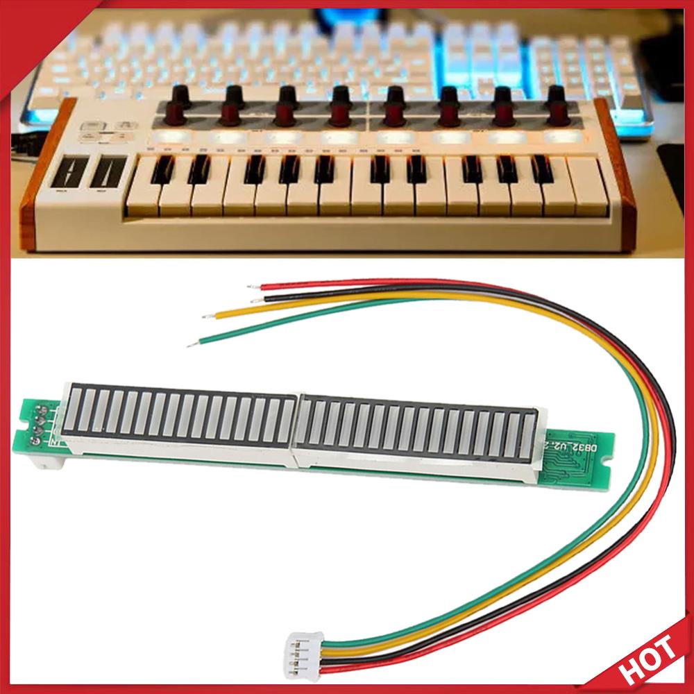 Audio Music Visualizer Free - Mono 32-Bit Einstellbarer MIC-Soundkontrollpegel-Anzeiger Dualer LED-Musik-VU-Meter