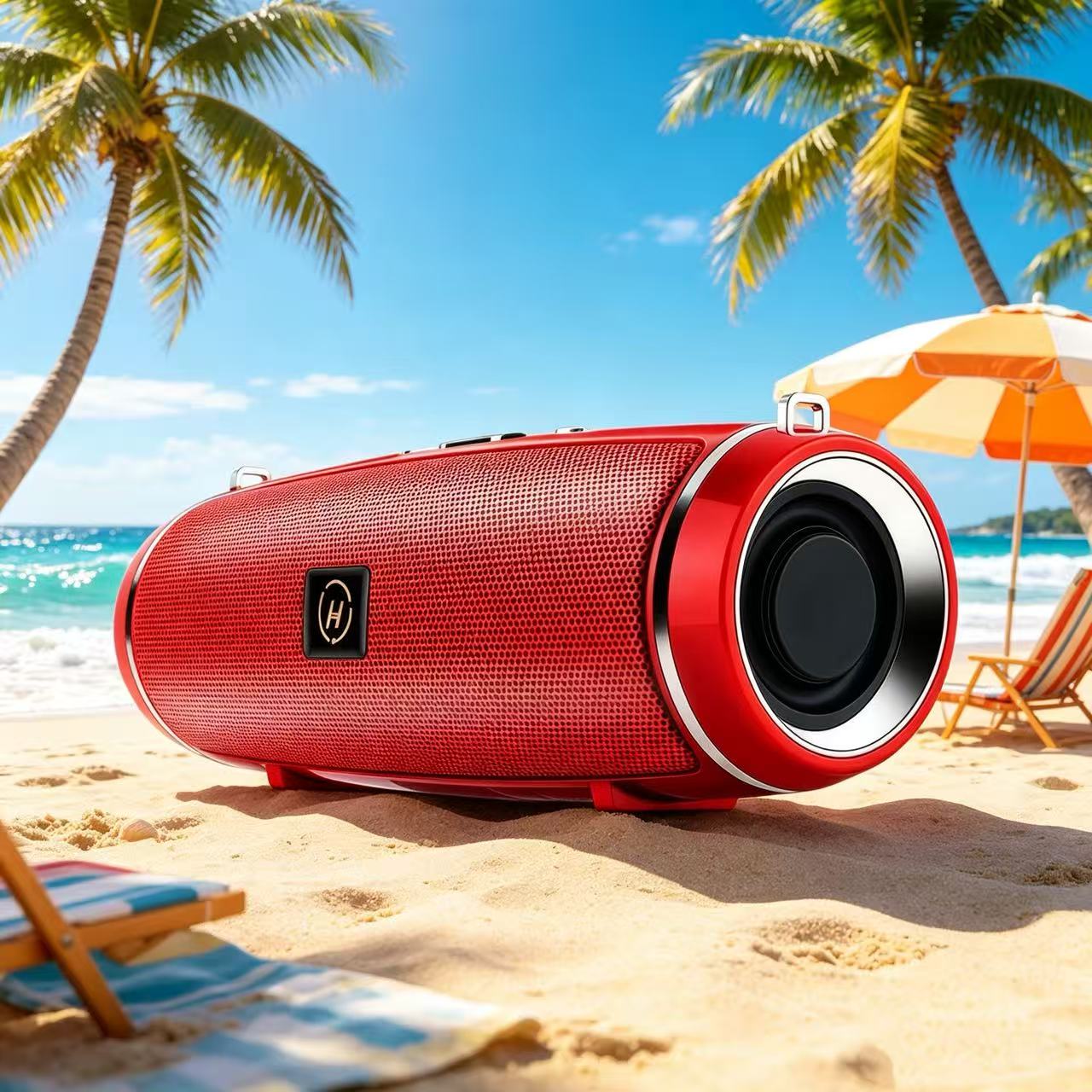 Apple Music Audio Quality - Hochwertiger Leistungsstarker Bluetooth-Lautsprecher Tragbarer Bass Outdoor