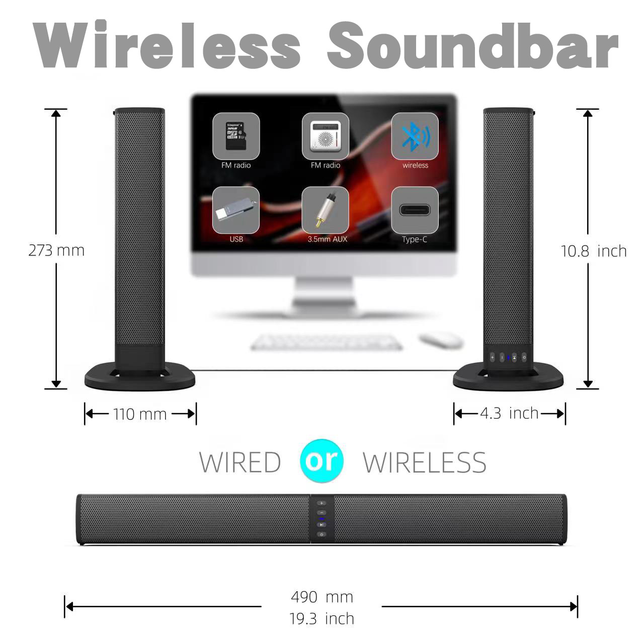 Abnehmbare Soundbar Bluetooth- – Audio Music Spotify Bewertung und Preis
