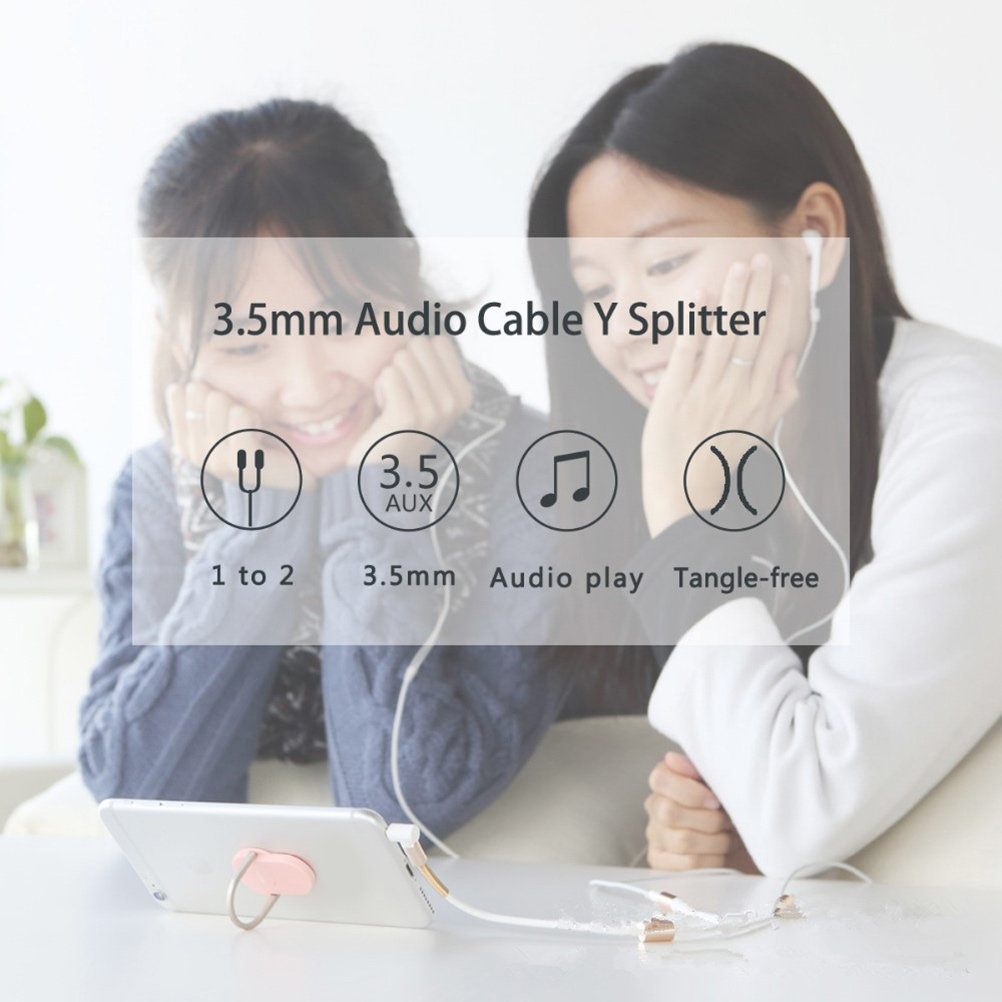 Dual 3,5-mm-Audio-Aux-Splitter – Audio Music Online Mp3 Bewertung und Preis