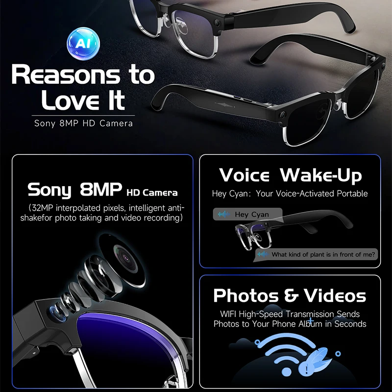 W630 Smart-Brille mit 800W HD- – Audio Hd Music Bewertung und Preis
