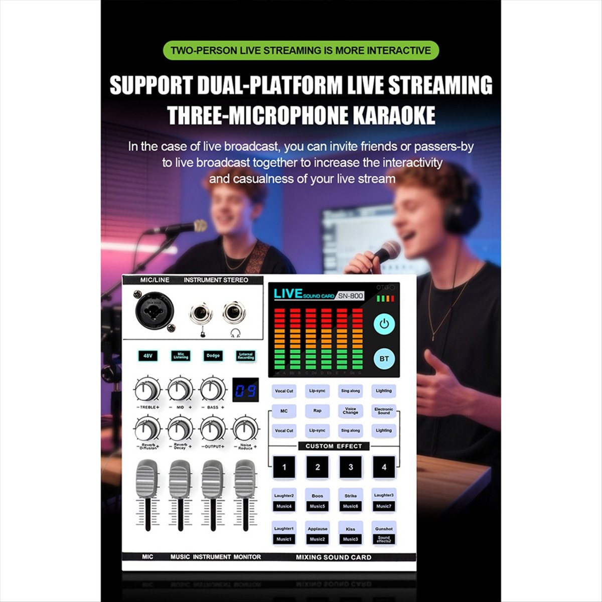 DTC5 SN800 Live-Soundkarte Sti – Audio Music Mixer Bewertung und Preis