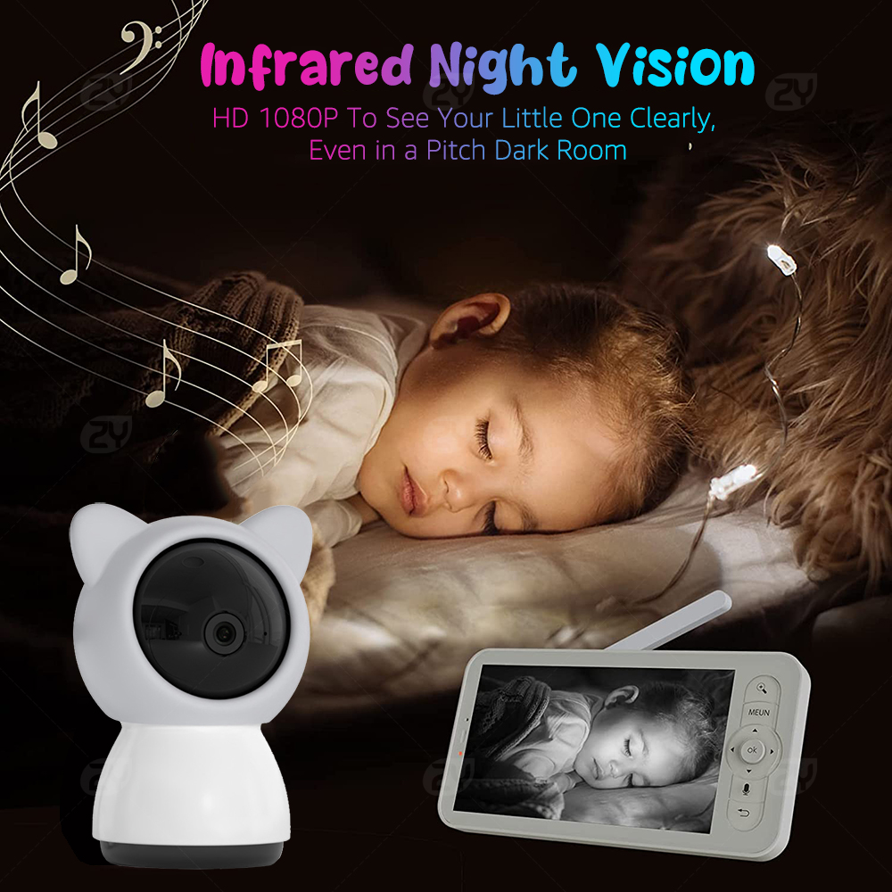 WiFi-Babyphone mit APP, 5-Zoll – Audio Hd Music Bewertung und Preis