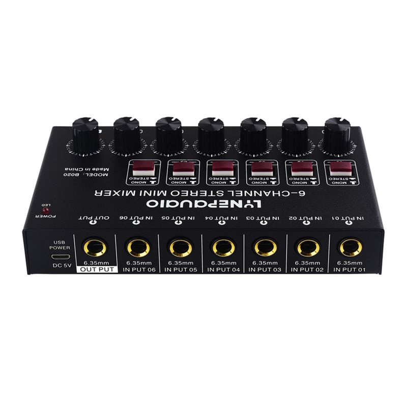 Exquisite-Mini 6-Kanal Stereo- – Audio Music Mixer Bewertung und Preis